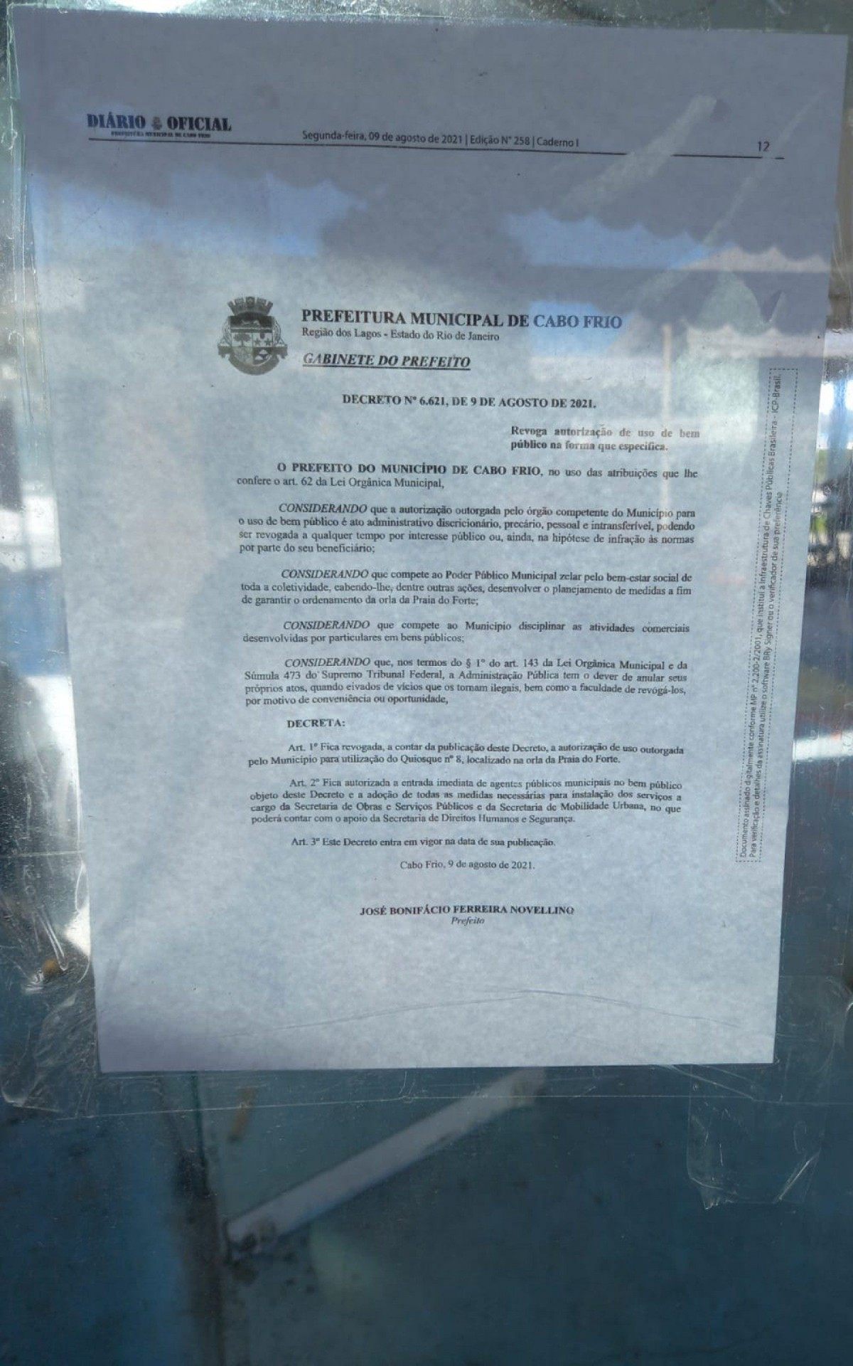 Notifica&ccedil;&atilde;o 