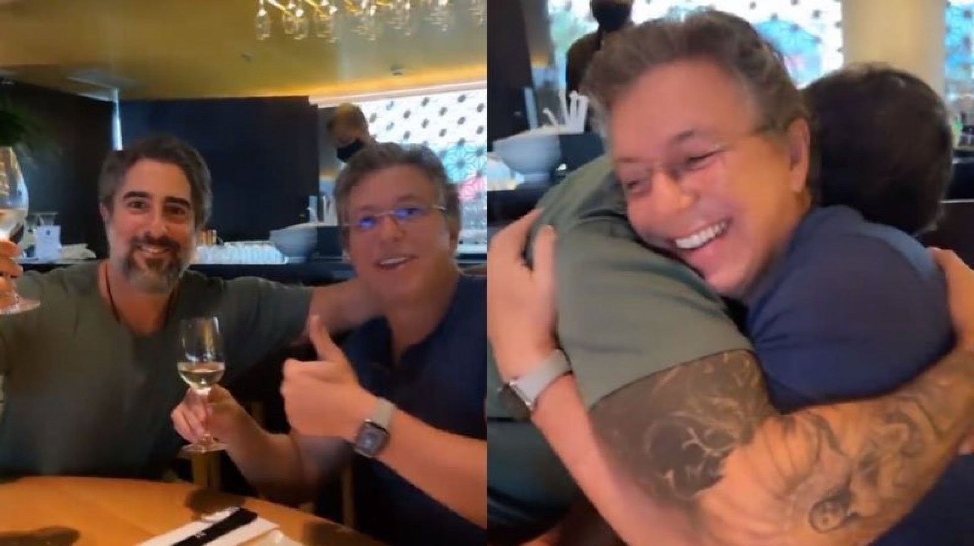 Marcos Mion e Boninho - Reprodução