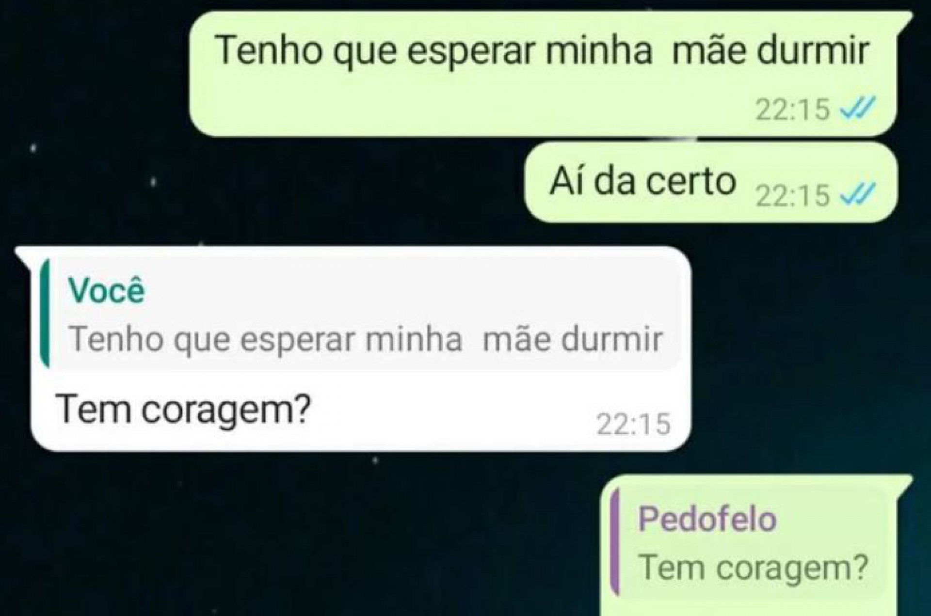 Prints mostram a troca de mensagens do militar com adolescentes - Reprodução