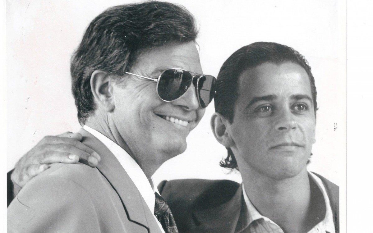 Novela Araponga 1990. Tarcisio Meira e o ator Taumaturgo Ferreira
