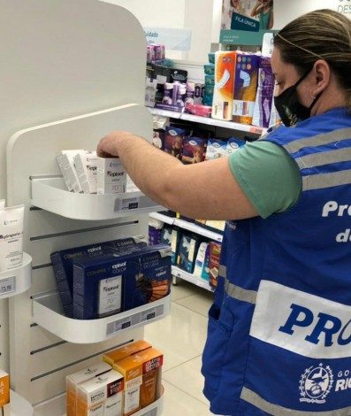 Procon-RJ realiza fiscalização em seis farmácias do Rio e constata publicidade enganosa - Divulgação/Procon-RJ