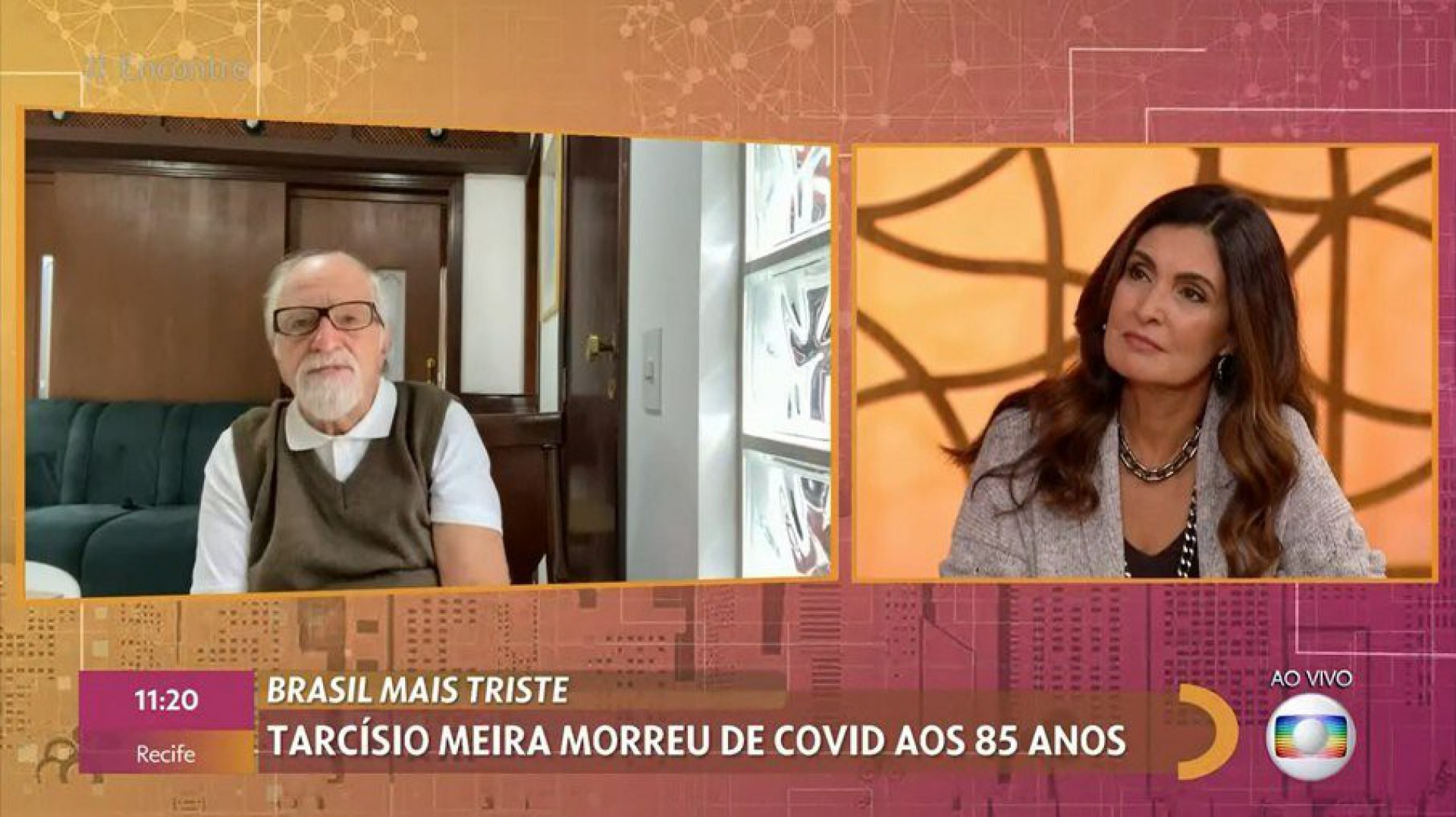 No 'Encontro', Ary Fontoura e Lilia Cabral se emocionam ao falar de Tarc&iacute;sio Meira