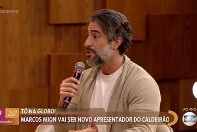 'Tô surtado de estar aqui', diz Mion em primeira aparição na tela da Globo