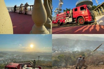 Em Itaperuna, Secretaria de Turismo age rapidamente contra queimadas nos arredores do Cristo Redentor