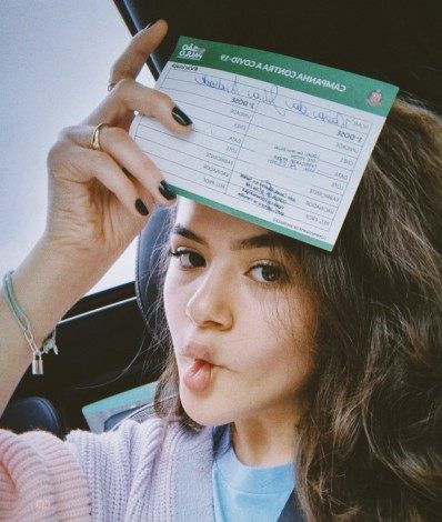 Maisa Silva recebe primeira dose da vacina contra covid-19 - Reprodução