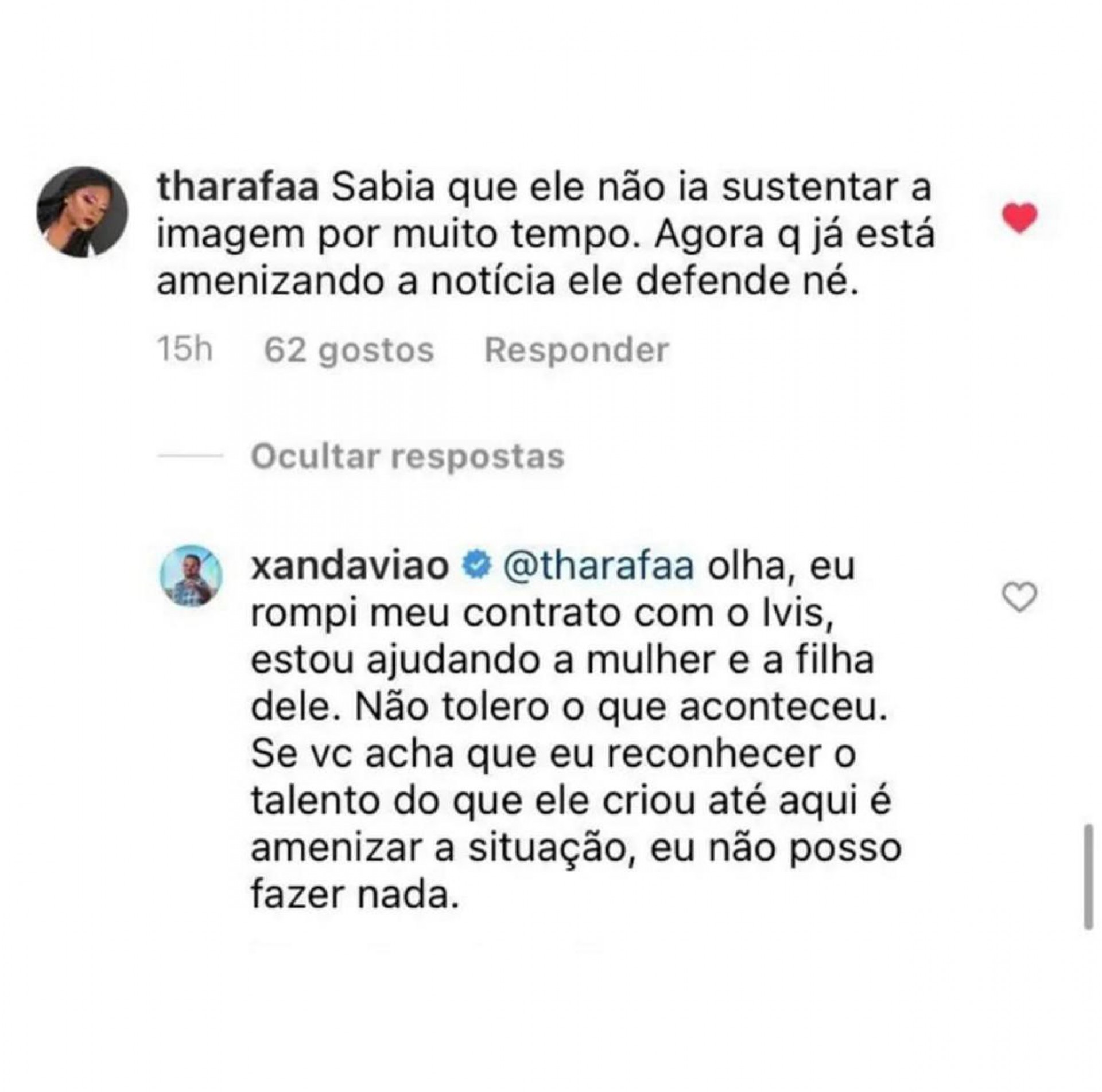 Xand Avião diz que tem ajudado Pamella Holanda e a filha dela - Reprodução Instagram