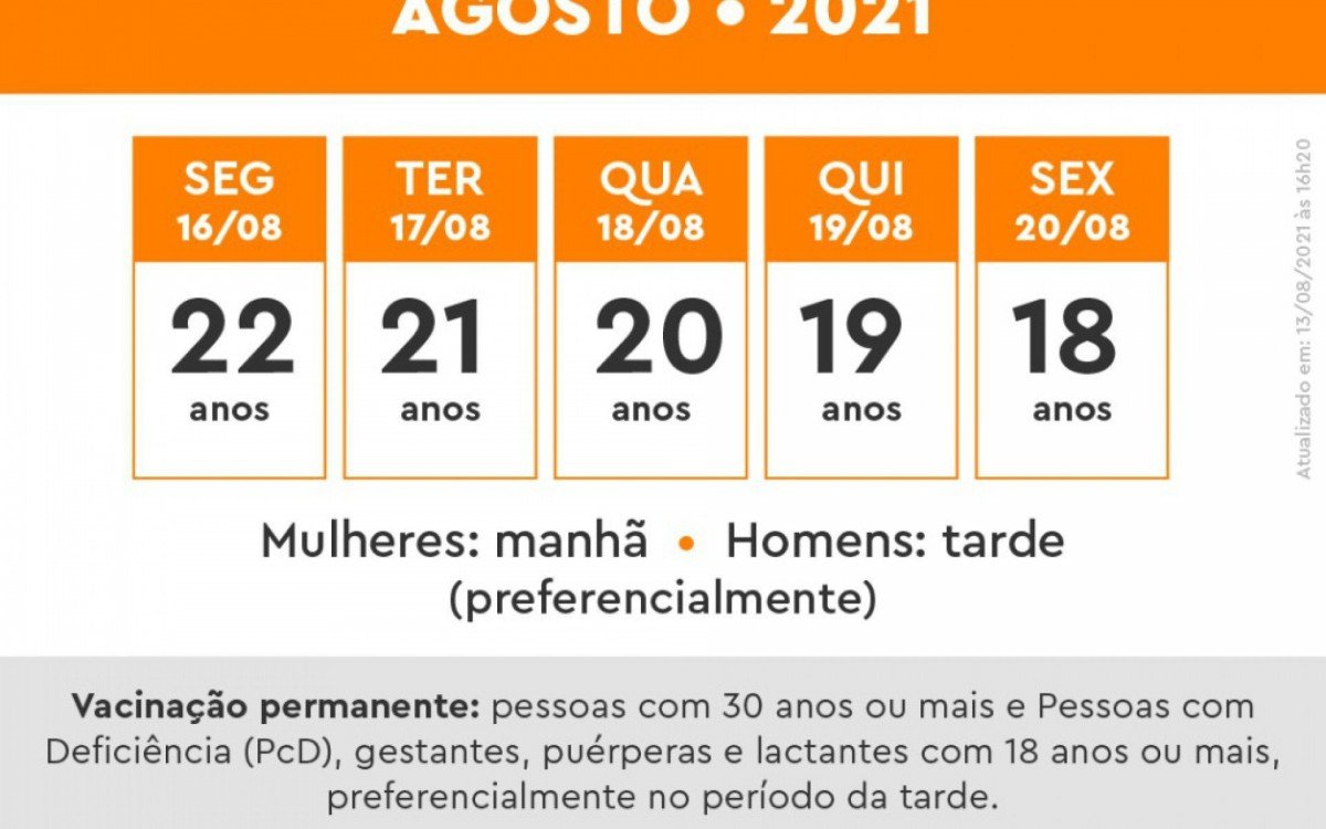 Calend&aacute;rio da cidade do Rio a partir do dia 16