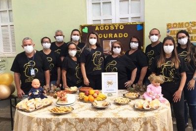 Em Itaperuna, UBS de Comendador Venâncio realiza evento para comemorar o Agosto Dourado