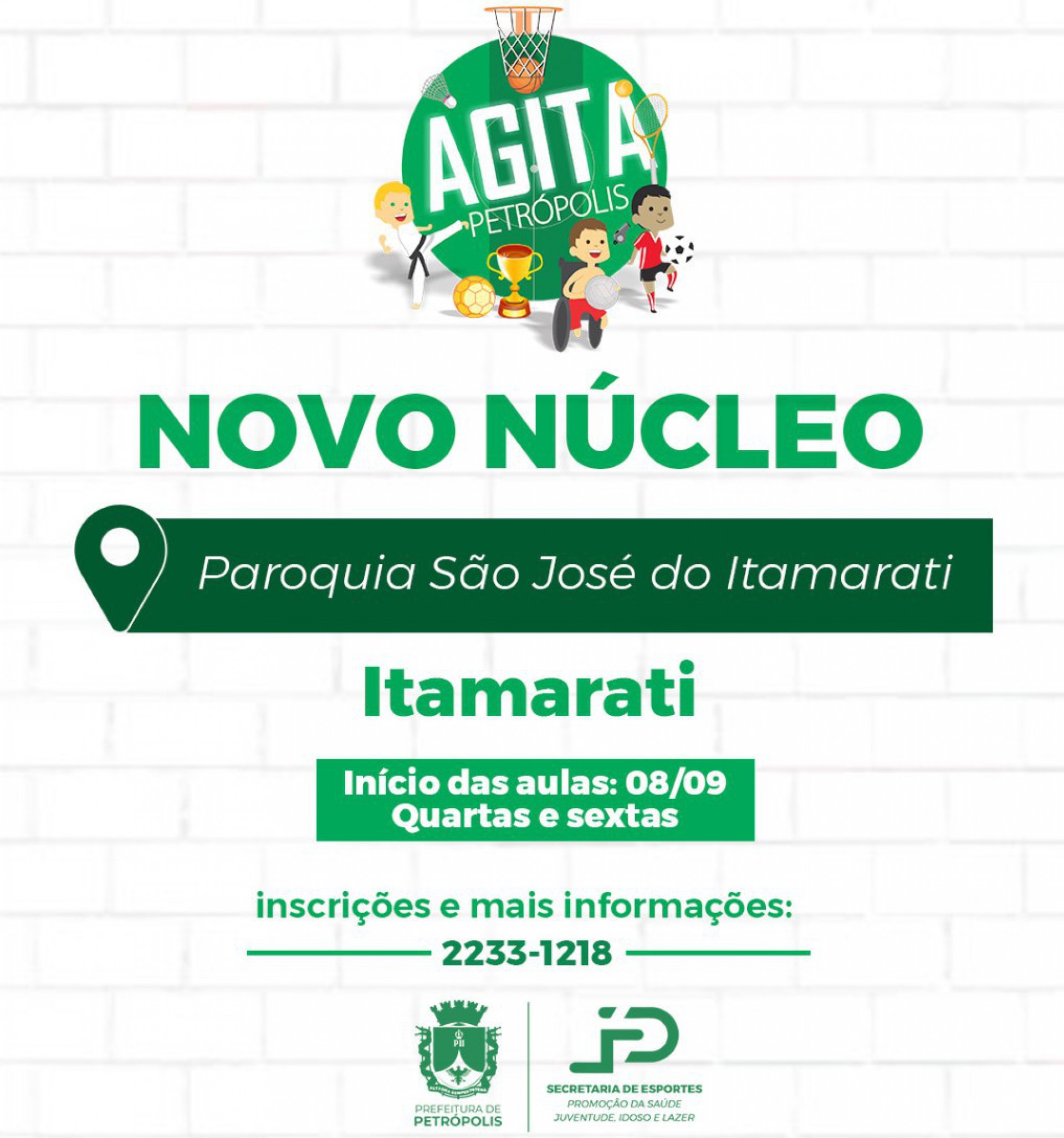 Itamarati vai ganhar n&uacute;cleo do Agita Petr&oacute;polis em setembro
