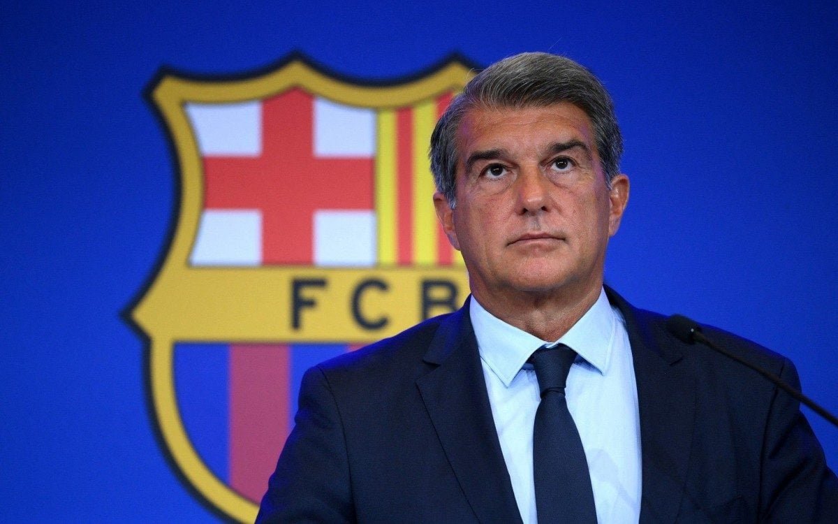 Presidente do Barcelona, Joan Laporta falou sobre a crise financeira do clube - AFP