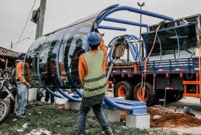 Sinalização na Avenida 22 de Maio garante mais segurança aos pedestres