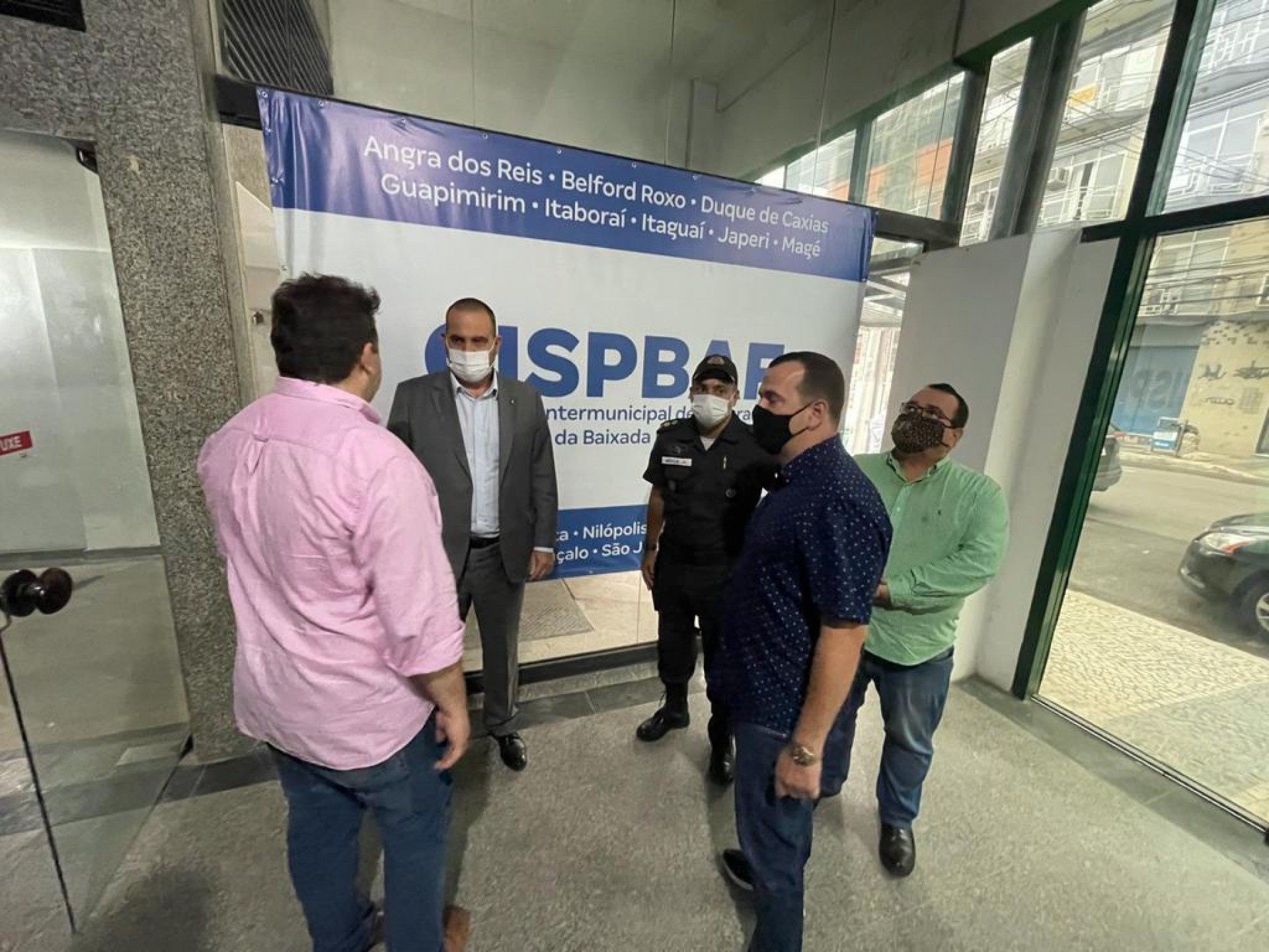 Comitiva do Ministério da Justiça visita obras de Centro de Comando e Controle, em Caxias - Divulgação