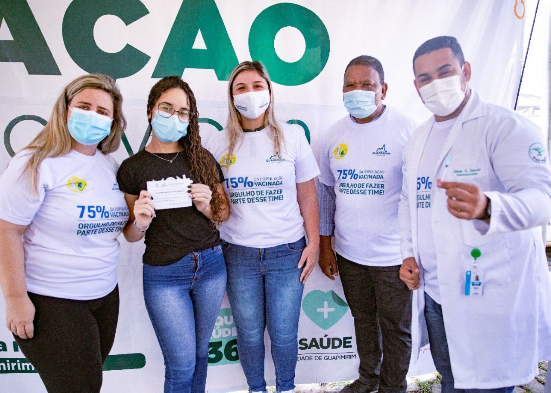 Covid-19: Em Guapimirim, 77% da popula&ccedil;&atilde;o-alvo j&aacute; tomaram vacina