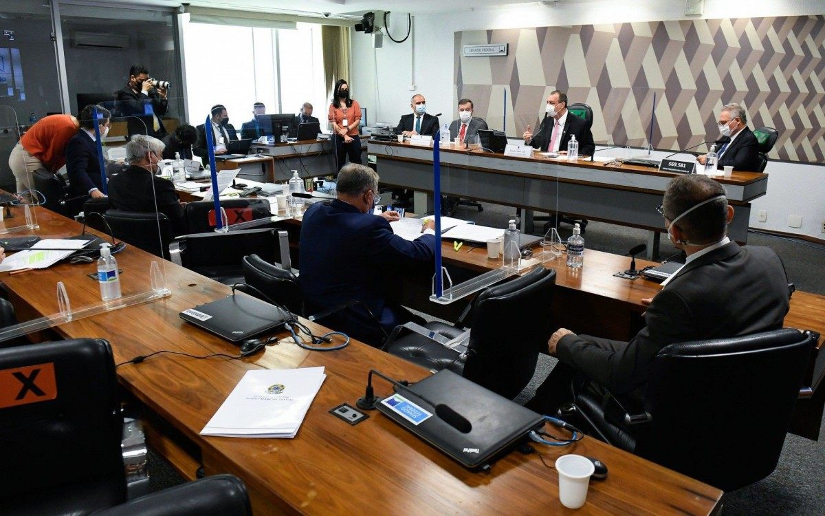 Auditor do Tribunal de Contas da UniÃ£o (TCU), Alexandre Figueiredo Costa Silva Marques, presta depoimento na CPI da Covid  - Jefferson Rudy/AgÃªncia Senado