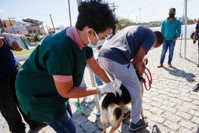 Animais são vacinados no centro de Saquarema - @FERREIRAMARCOSFOTO___