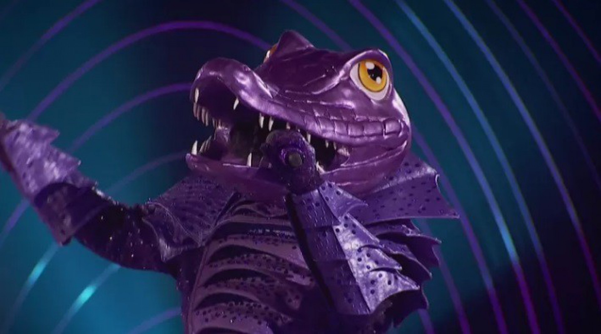 O jacaré do programa 'The Masked Singer' - Reprodução