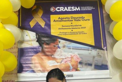 Unidade de saúde de Caxias realiza ação sobre aleitamento materno