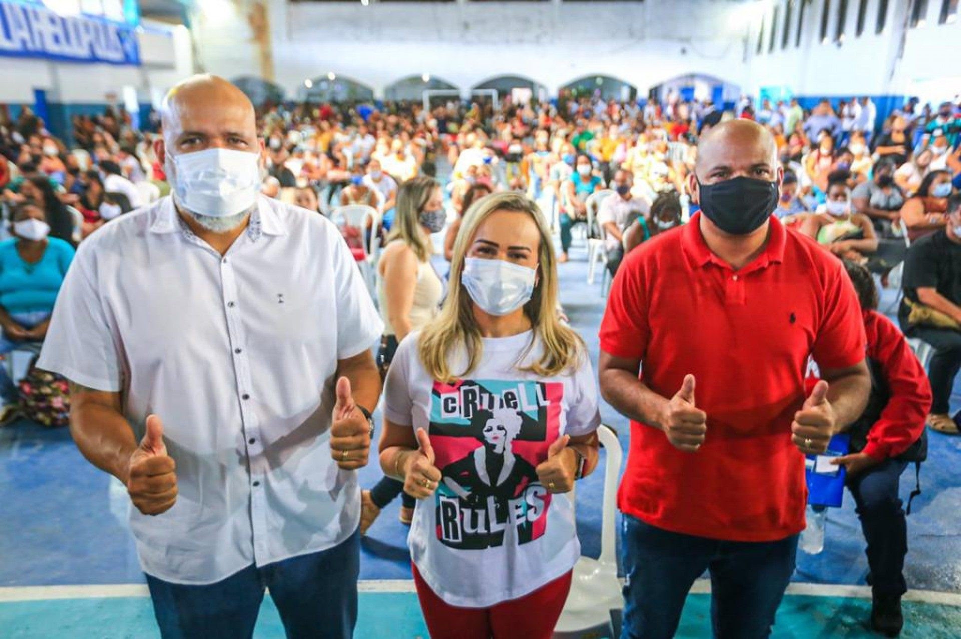 Marcelo Canella, Daniela do Waguinho e Sidney Canella destacaram a import&acirc;ncia de se investir na Educa&ccedil;&atilde;o - Rafael Barreto / PMBR