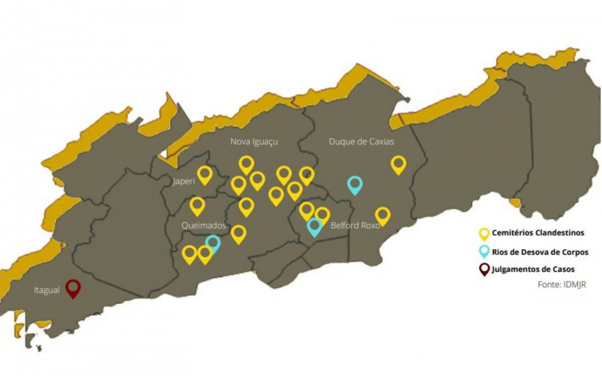 Entidade mapeou 21 cemit&eacute;rios clandestinos na Baixada Fluminense