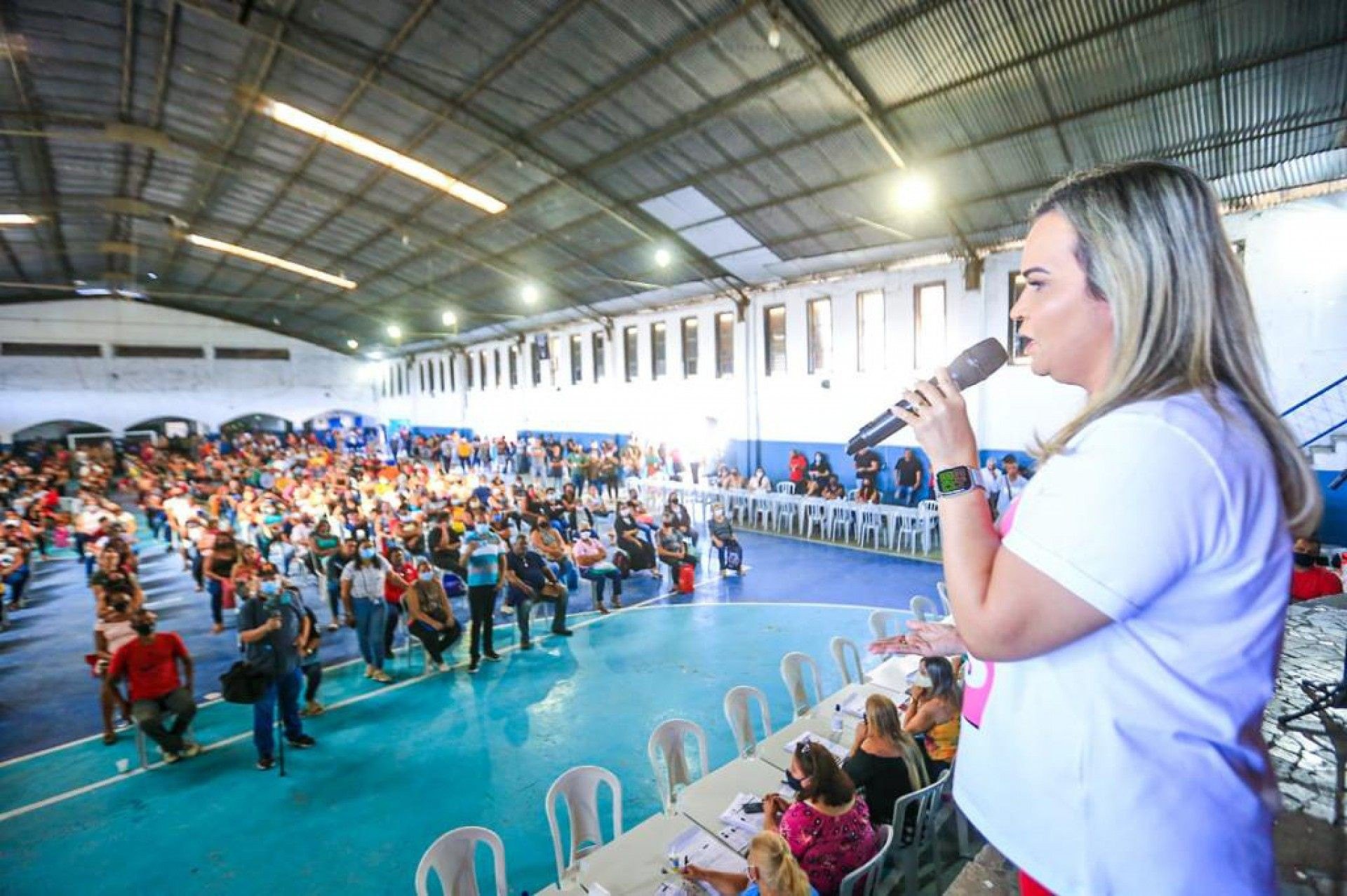 Professora por formação, a deputada Daniela do Waguinho enfatizou que Belford Roxo está investindo na Educação - Rafael Barreto / PMBR