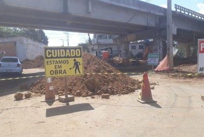 Rua do bairro Carulas ficará fechada por cerca de sete dias por conta das obras 