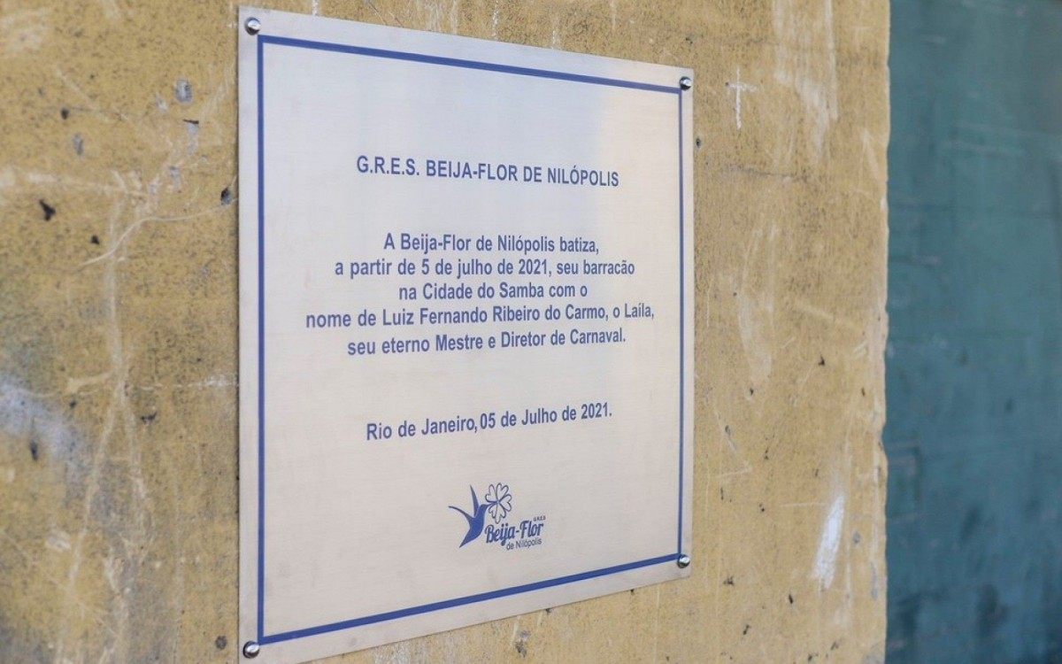 Beija-Flor batiza barracão na Cidade do Samba com o nome de Laíla - Divulgação/Eduardo Hollanda