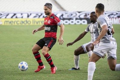 Flamengo joga mal, mas busca empate em 1 a 1 com o Ceará no Castelão