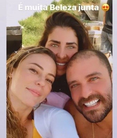 Paolla Oliveira e Diogo Nogueira - Reprodução