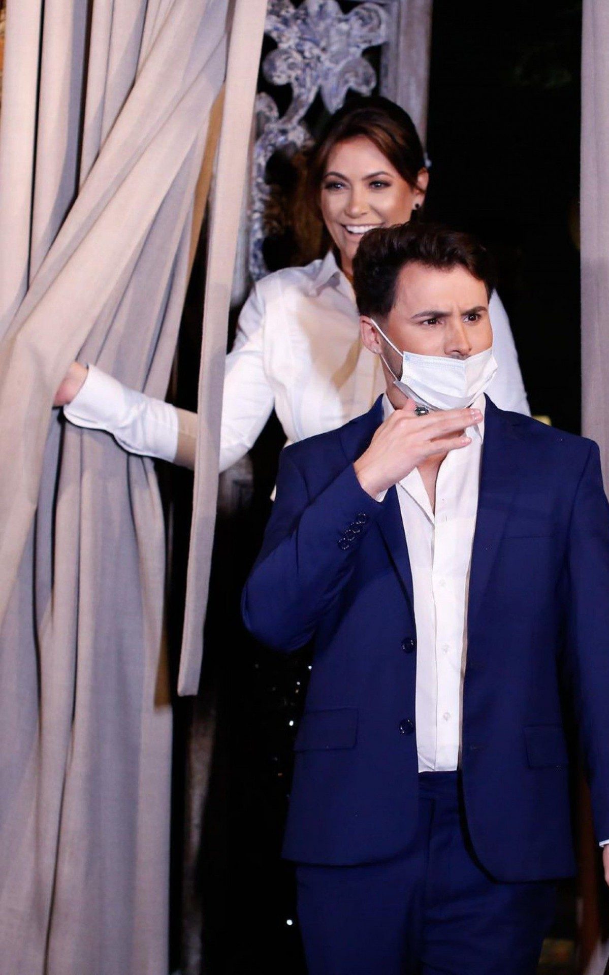 Agustin Fernandez e Michelle Bolsonaro