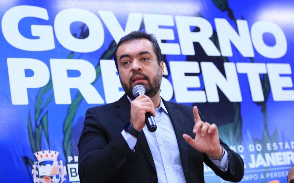 O governador Cl&aacute;udio Castro elogiou a gest&atilde;o da Prefeitura de Belford Roxo