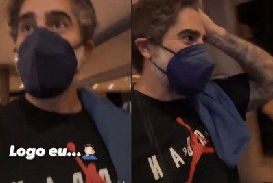 Marcos Mion esquece crachá no primeiro dia de trabalho na Globo: 'Logo eu'