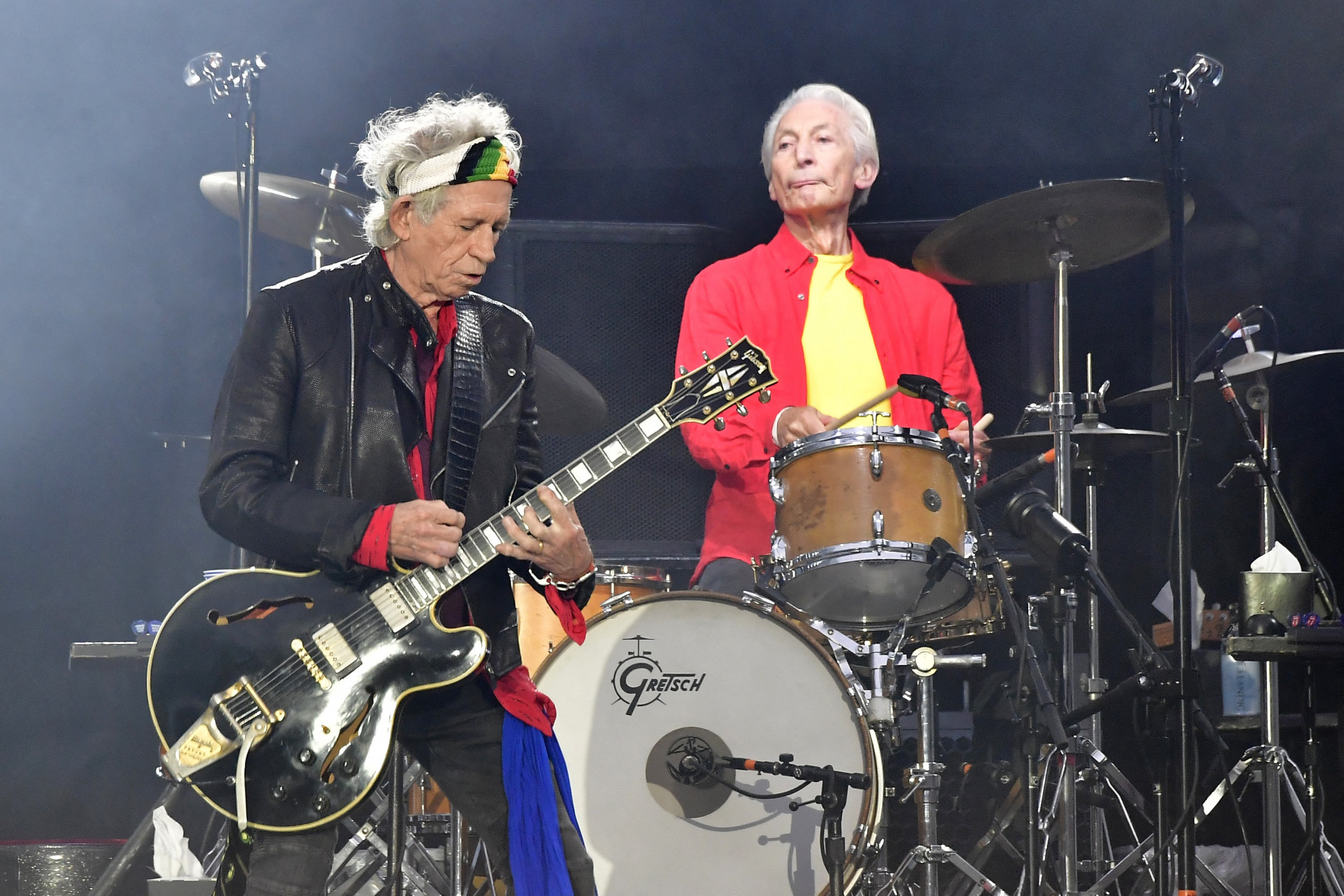 Keith Richards e Charlie Watts - AFP
