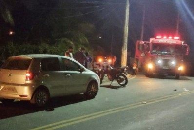 Motociclista sofre fratura exposta em acidente no Caju
