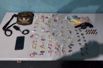 Homem é preso com arma e drogas em Volta Redonda