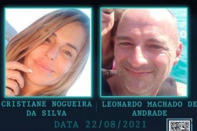 Disque Denúncia divulga cartaz de casal que desapareceu de barco em Angra dos Reis
