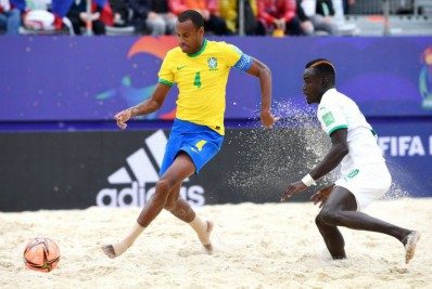 Brasil é eliminado por Senegal na Copa do Mundo de Futebol de Areia