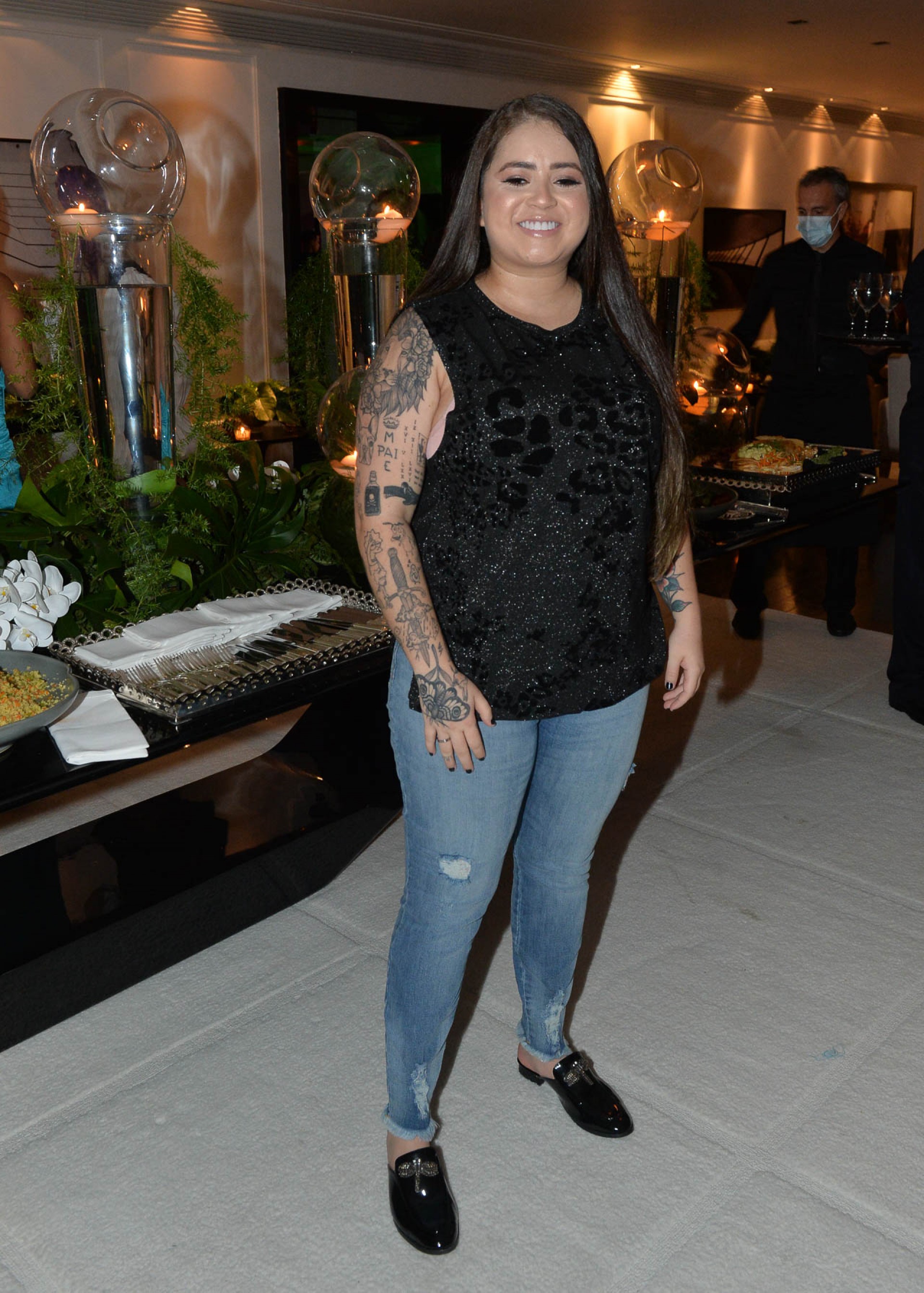 Hagda Kerolayne, irmã de Whindersson Nunes, mostra tatuagem que fez para o sobrinho, João Miguel - Francisco Cepeda / Ag. News