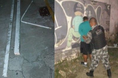 Homem é detido pela Guarda roubando grade do Terminal Cehab