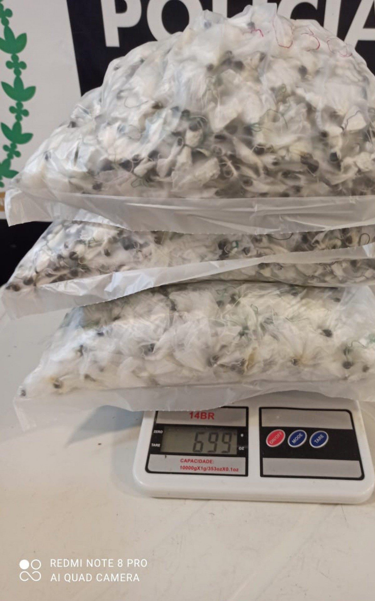 Inv&oacute;lucros contendo subst&acirc;ncia identificada como haxixe foram encontrados em pres&iacute;dio no Complexo Penitenci&aacute;rio de Gericin&oacute;