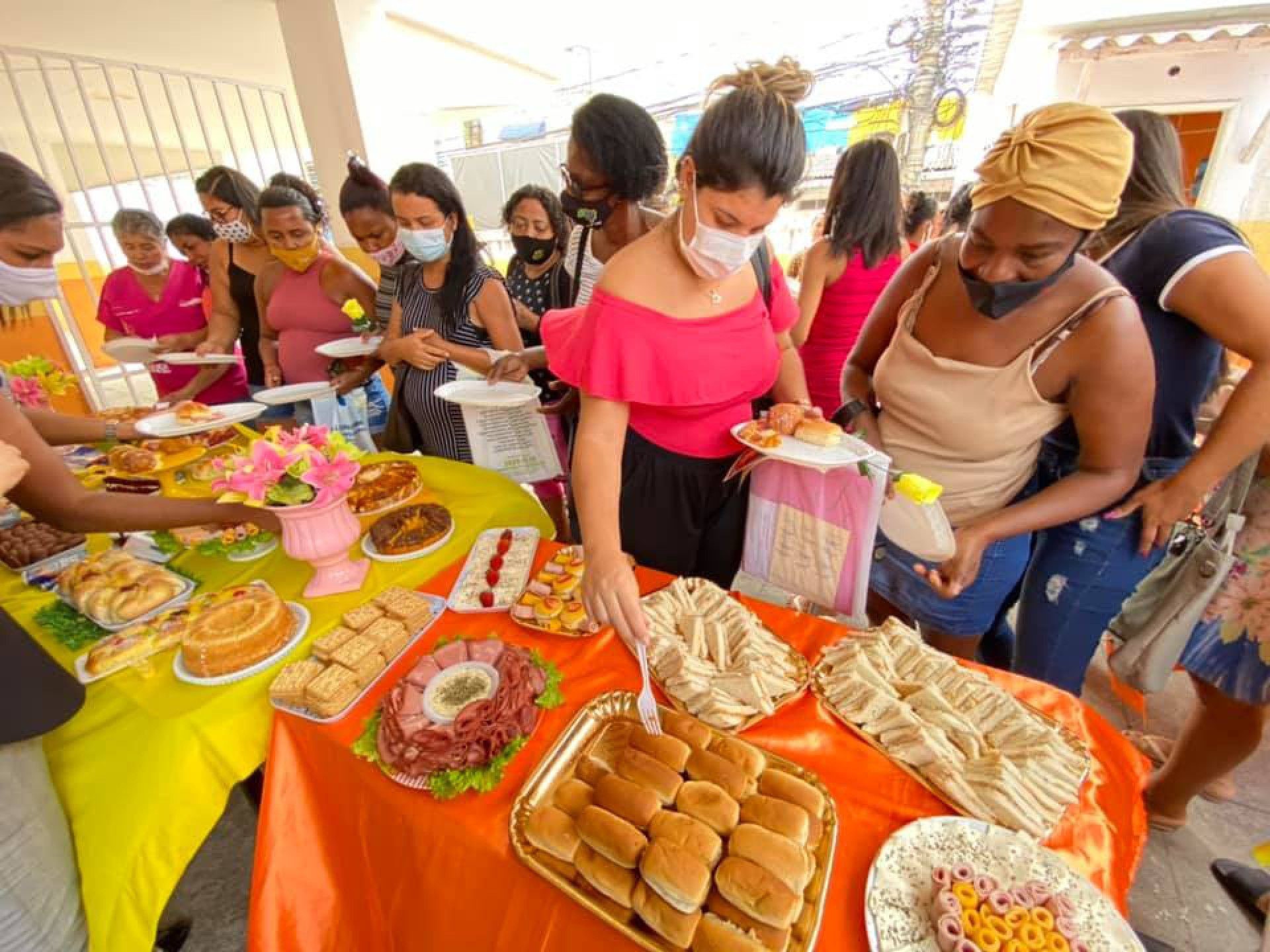 Um delicioso café da manhã fez parte do evento de encerramento na Clínica da Mulher - Divulgação