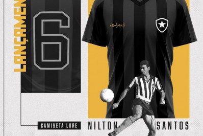 Em homenagem a Nilton Santos, Botafogo lança camisa comemorativa