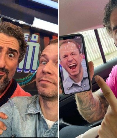 Tiago Leifert e Marcos Mion - Reprodução