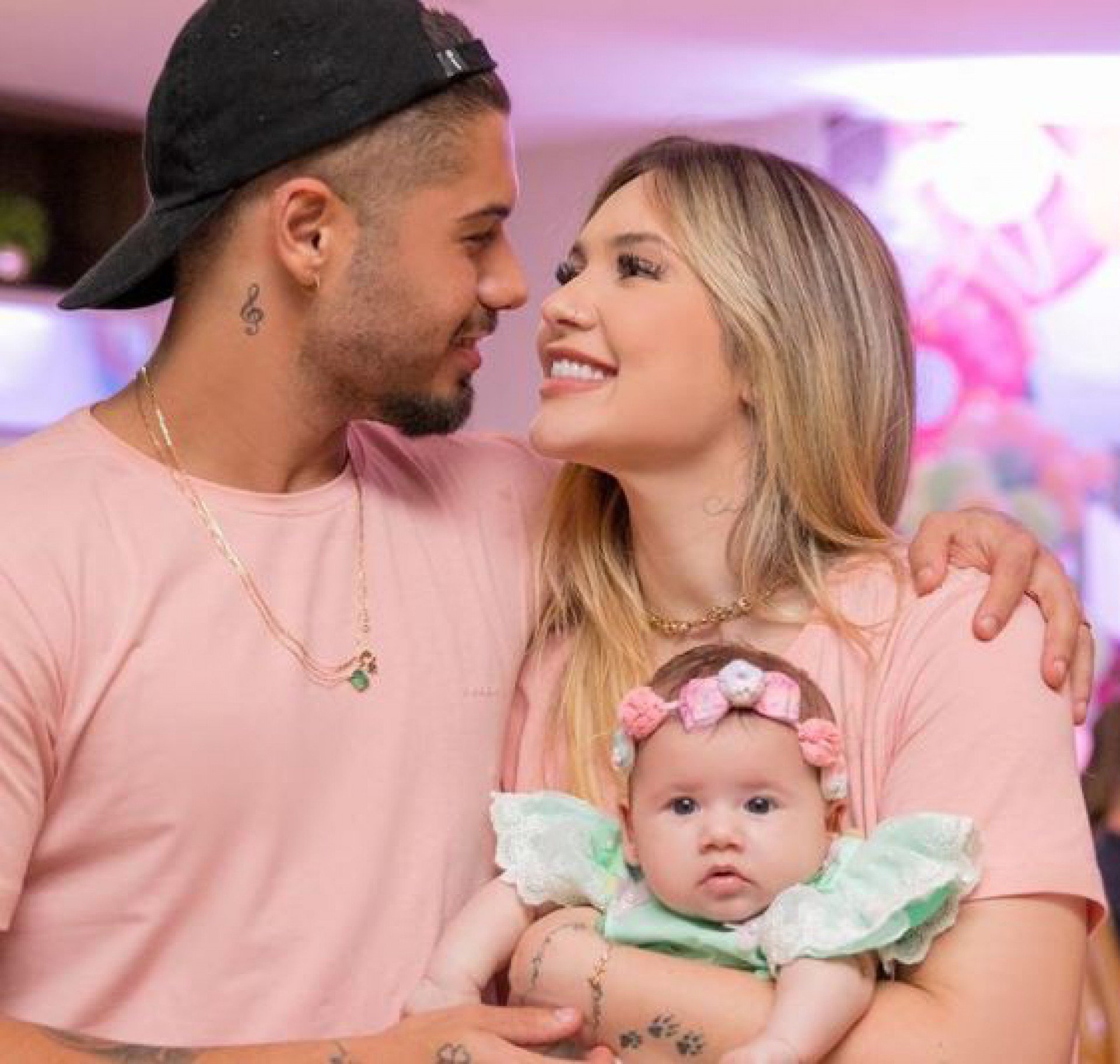 Virginia e Zé Felipe celebram três meses da filha: ‘Nossa princesinha’