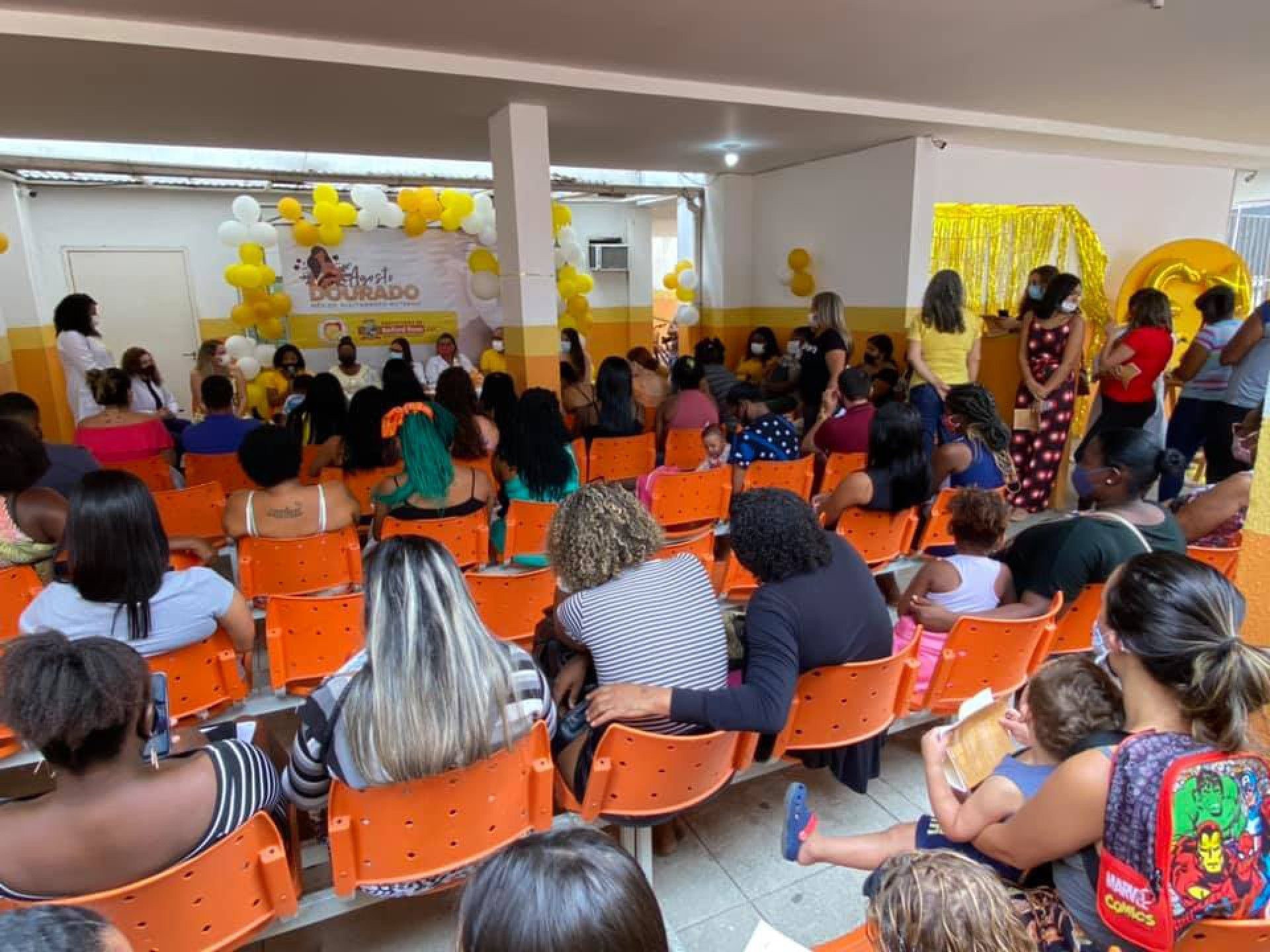 As gestantes e m&atilde;es que amamentam participaram de palestras educacionais sobre o Aleitamento Materno  - Divulga&ccedil;&atilde;o