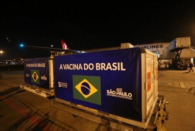 São Paulo recebe mais 1,9 milhão de doses prontas da Coronavac