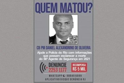 Disque Denúncia busca informações sobre envolvidos na morte de PM em Mesquita