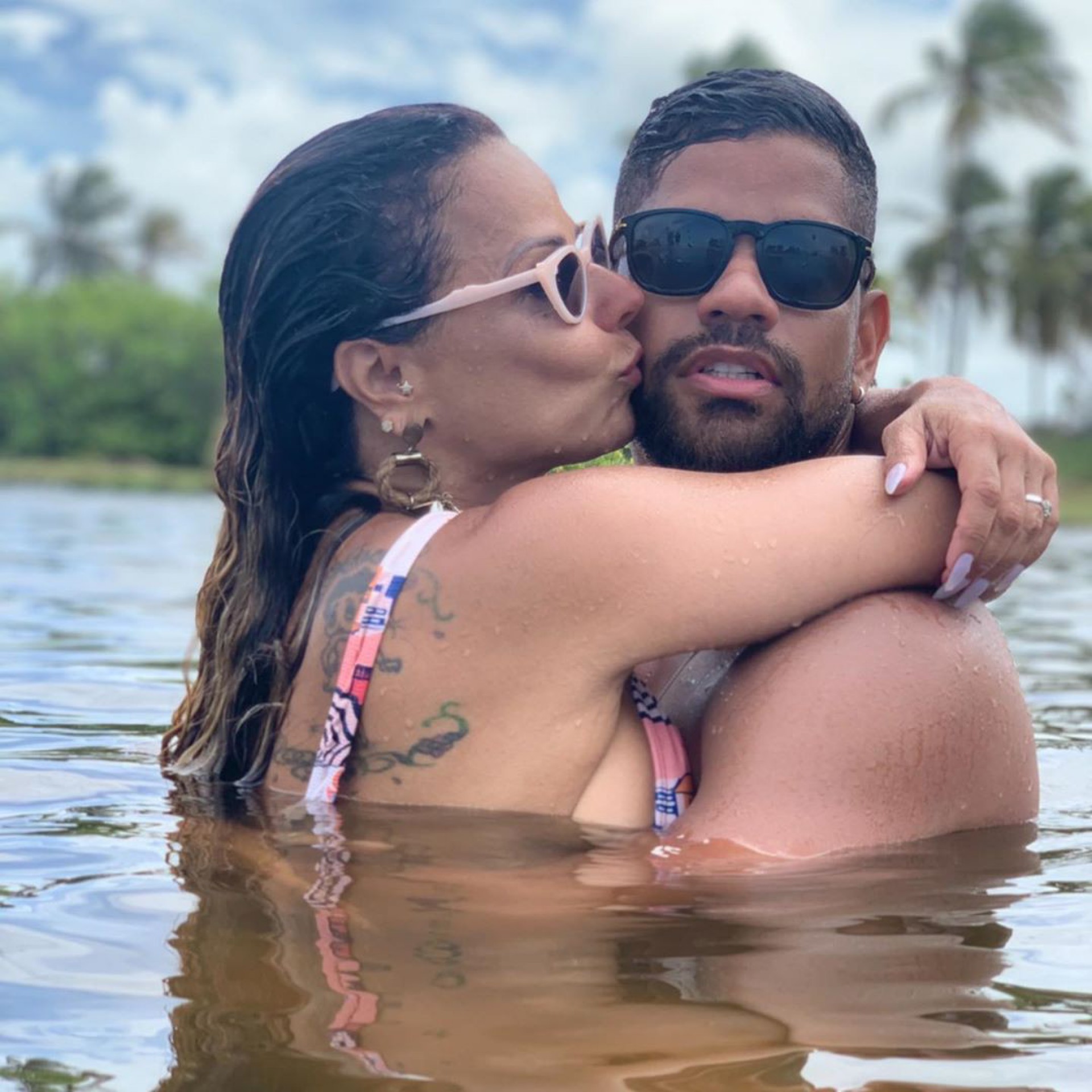 Viviane Araújo e Guilherme Militão - Reprodução