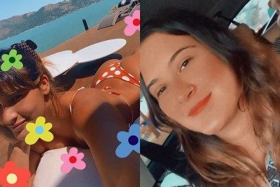 Giulia Costa e Bia Bonemer viajam com amigas