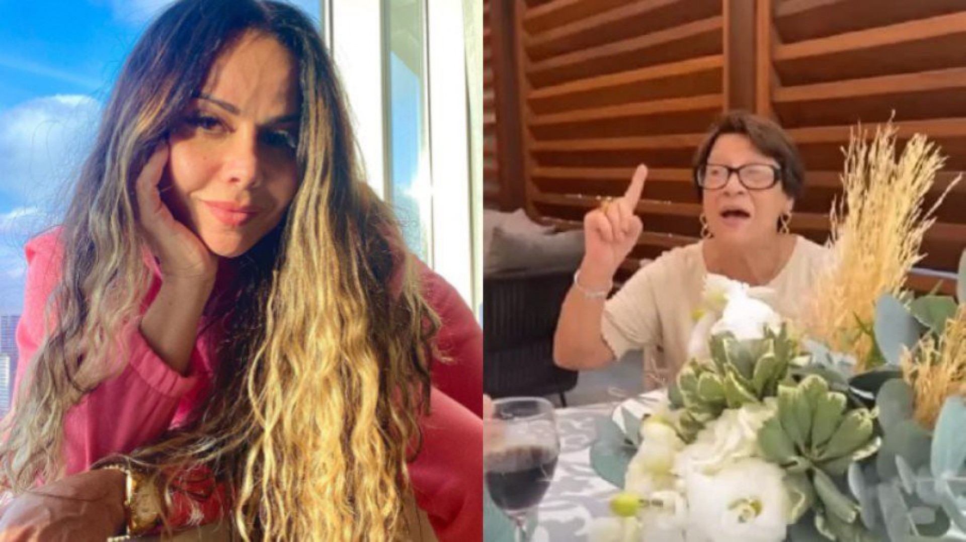 Viviane Araújo filmou a reação de sua mãe ao vestido de noiva que usará em seu casamento - Reprodução/Instagram
