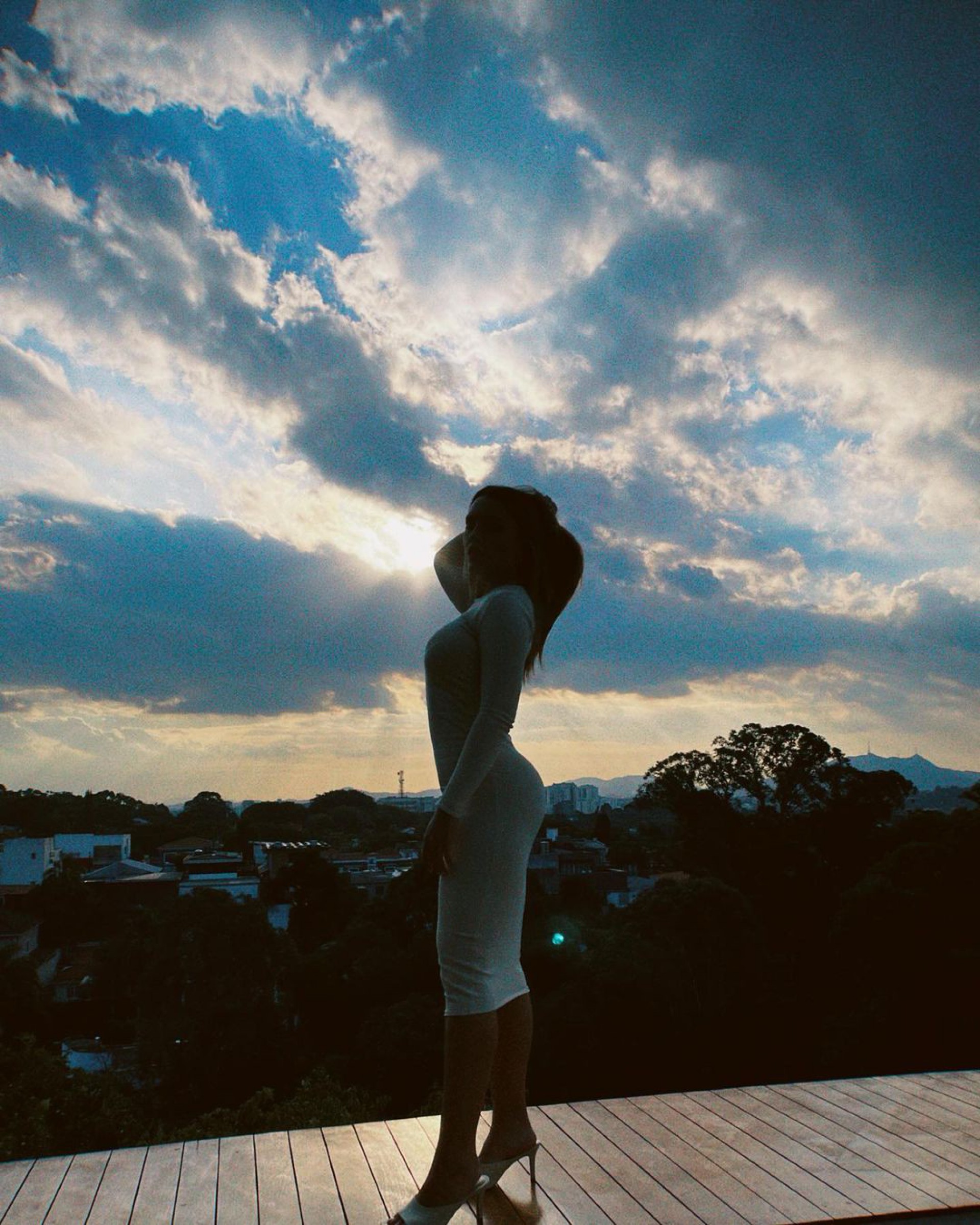 Rafa Kalimann visitou o topo do Cristo Redentor  - Reprodução